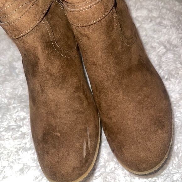 Unisa Brown Wedge Boots - Picture 10 of 10